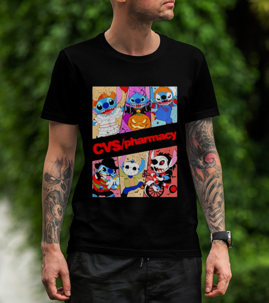 Stitch Horror Halloween CVS Pharmacy 2026 Movie T-Shirt
