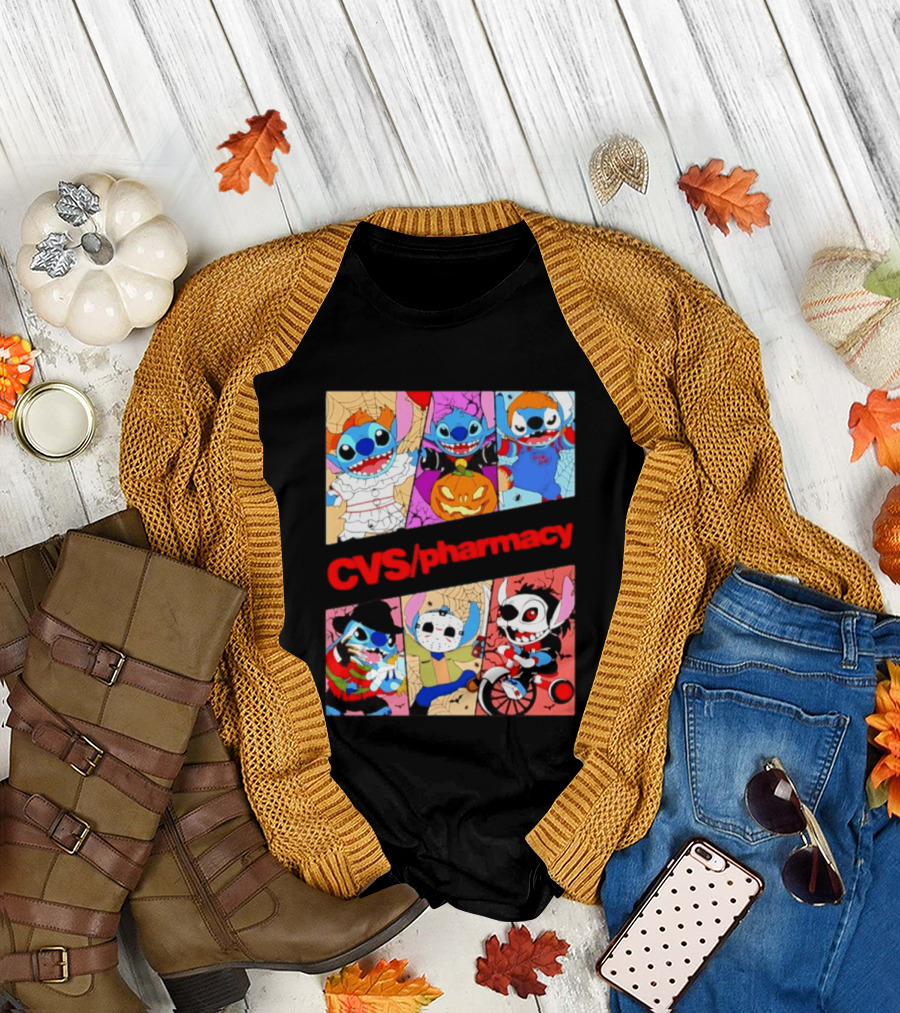 Stitch Horror Halloween CVS Pharmacy 2026 Movie T-Shirt