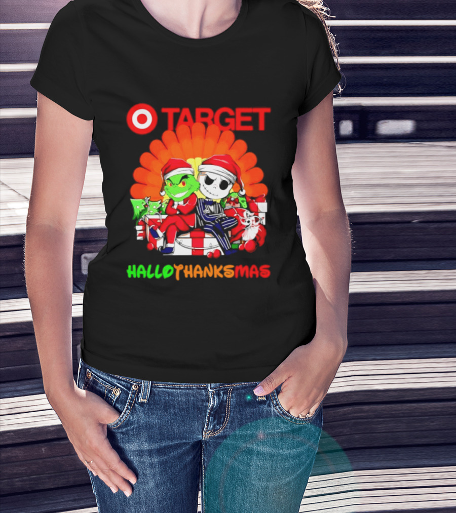 Target Grinch Jack Skellington Hallothanksmas 2026 T-Shirt
