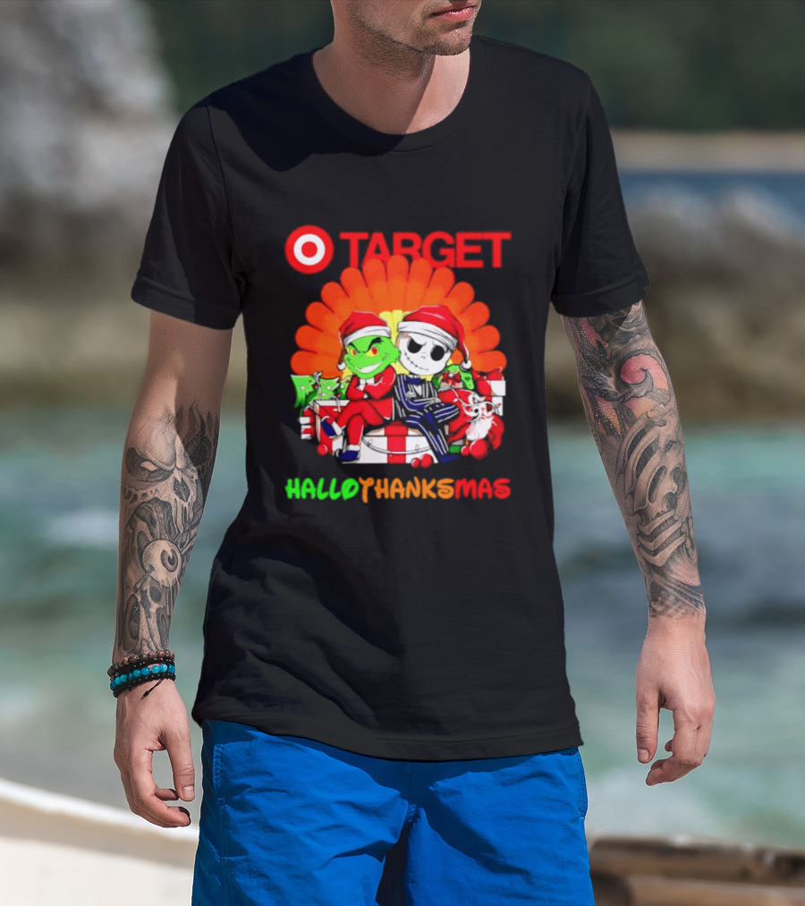 Target Grinch Jack Skellington Hallothanksmas 2026 T-Shirt