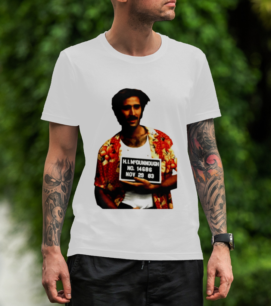 Nicolas Cage HI McDunnough Shot No. 14686 Raising Arizona November 29 83 T-Shirt