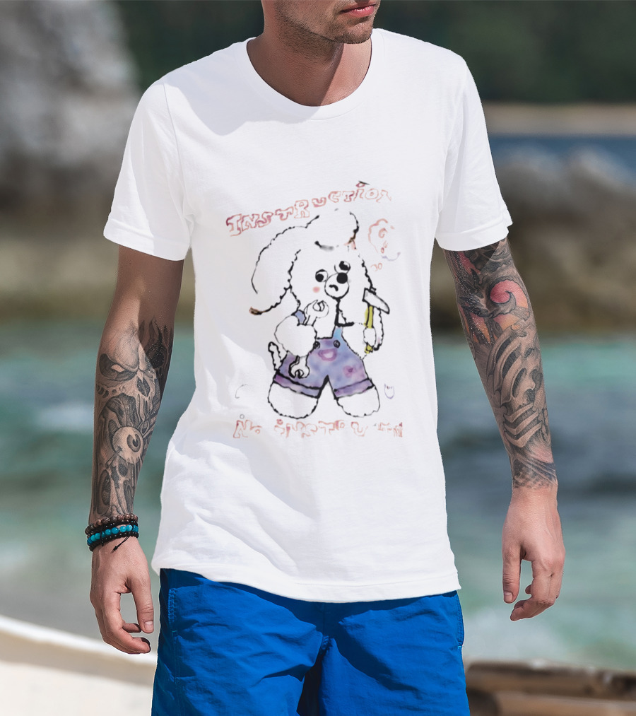 Phil Lester Instruction No Instruction Dog Art Paint T-Shirt