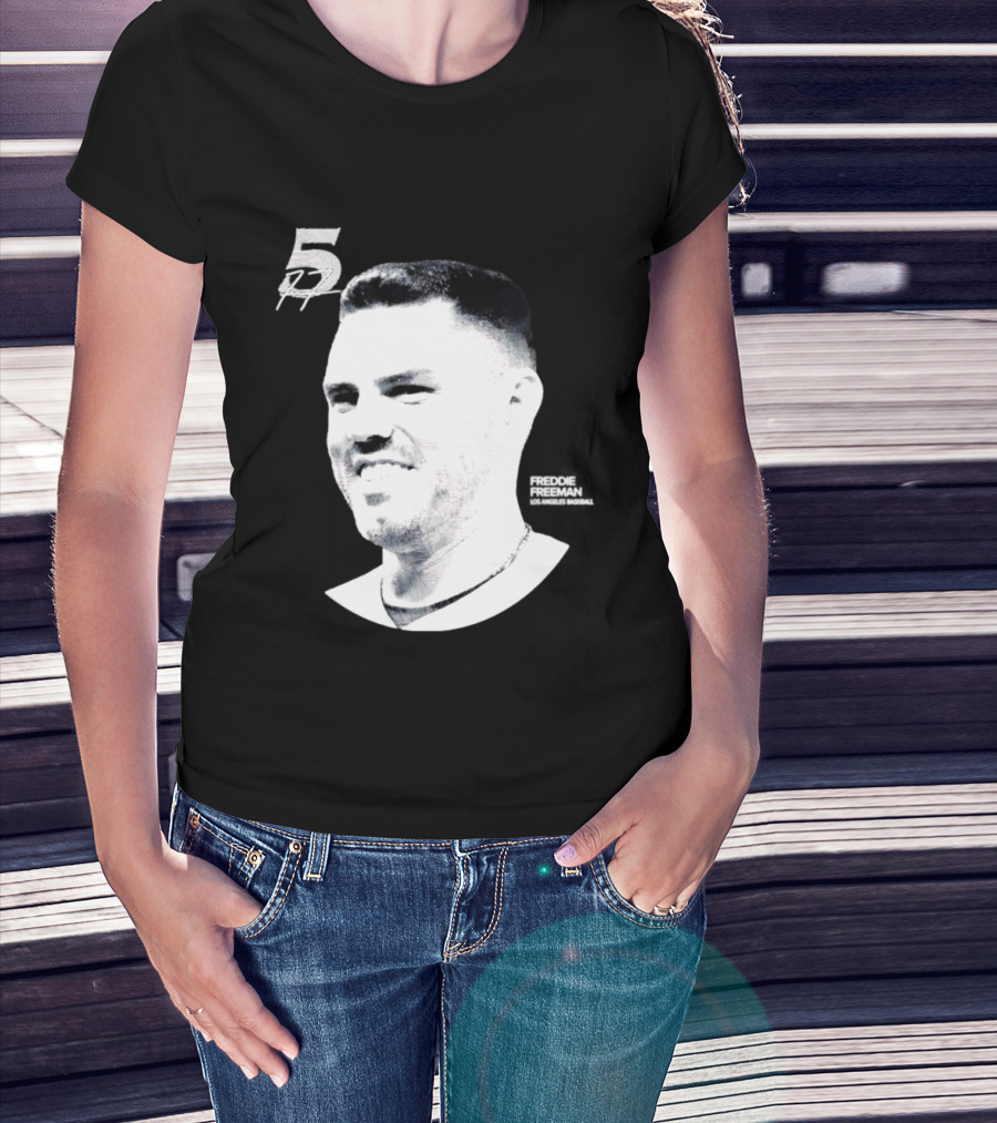 Freddie Freeman Number 5 Los Angeles Dodgers MLB 2026 Lineage Series T-Shirt
