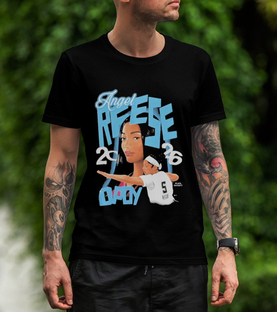 Angel Reese 2026 DPOY Basketball Player T-Shirt