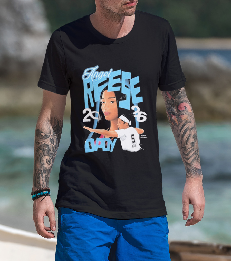 Angel Reese 2026 DPOY Basketball Player T-Shirt
