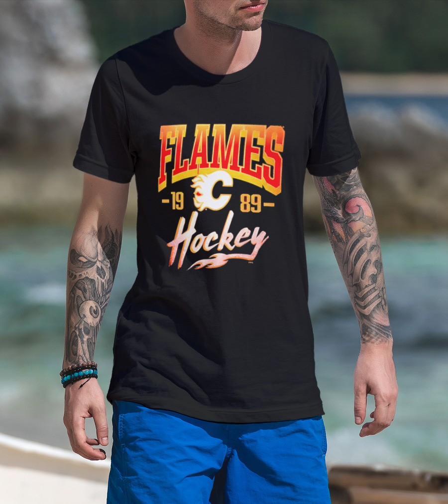 Calgary Flames 1989 Hockey Made To Last T-Shirt