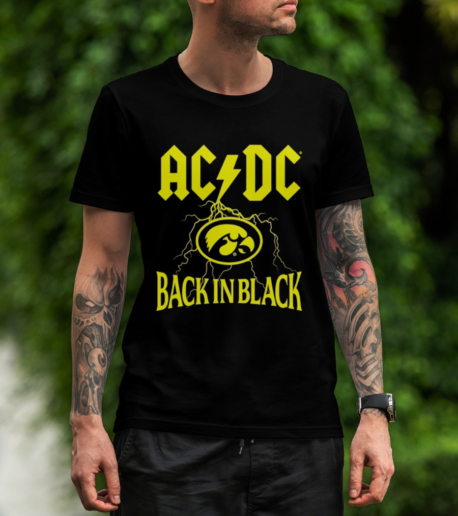Iowa Hawkeyes AC DC Back In Black College GameDay 2026 T-Shirt