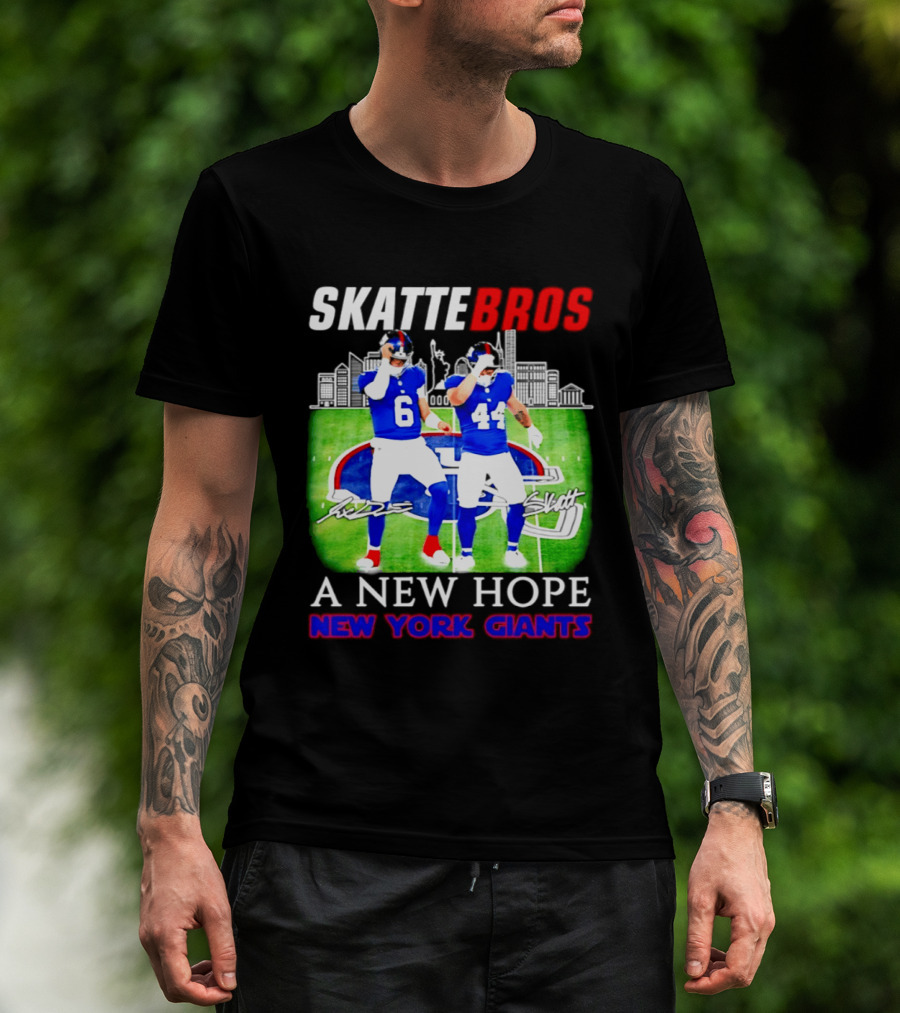 Skattebros Jaxson Dart Cam Skattebo New York Giants A New Hope T-Shirt