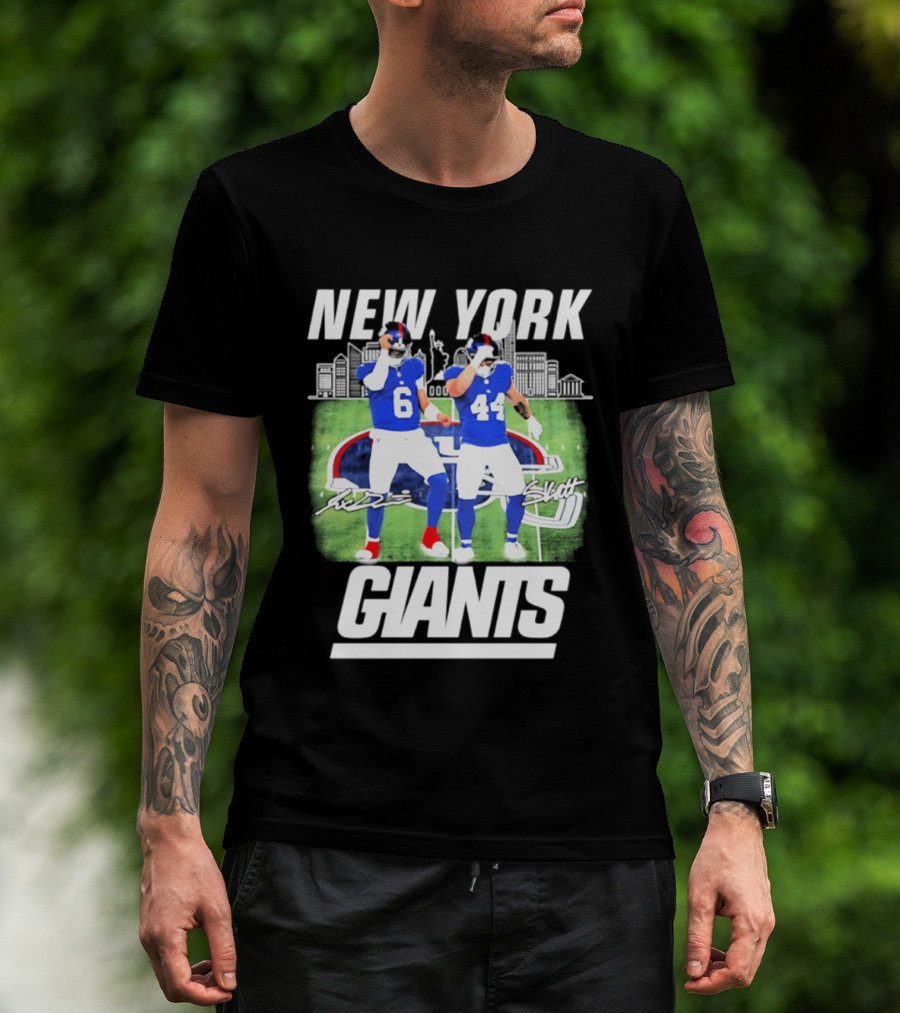 New York Giants Jaxson Cam Signatures Stadium T-Shirt