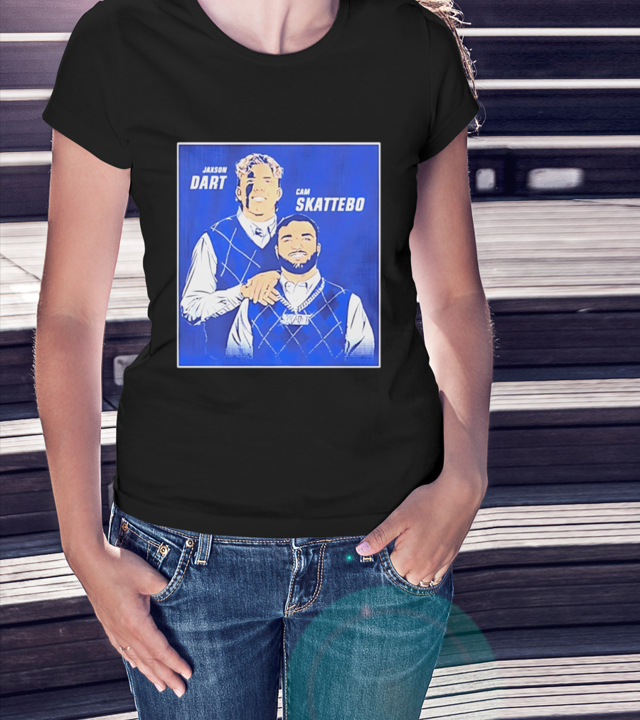 Jaxson Dart Cam Skattebo Step Brothers New York Giants Comedy T-Shirt