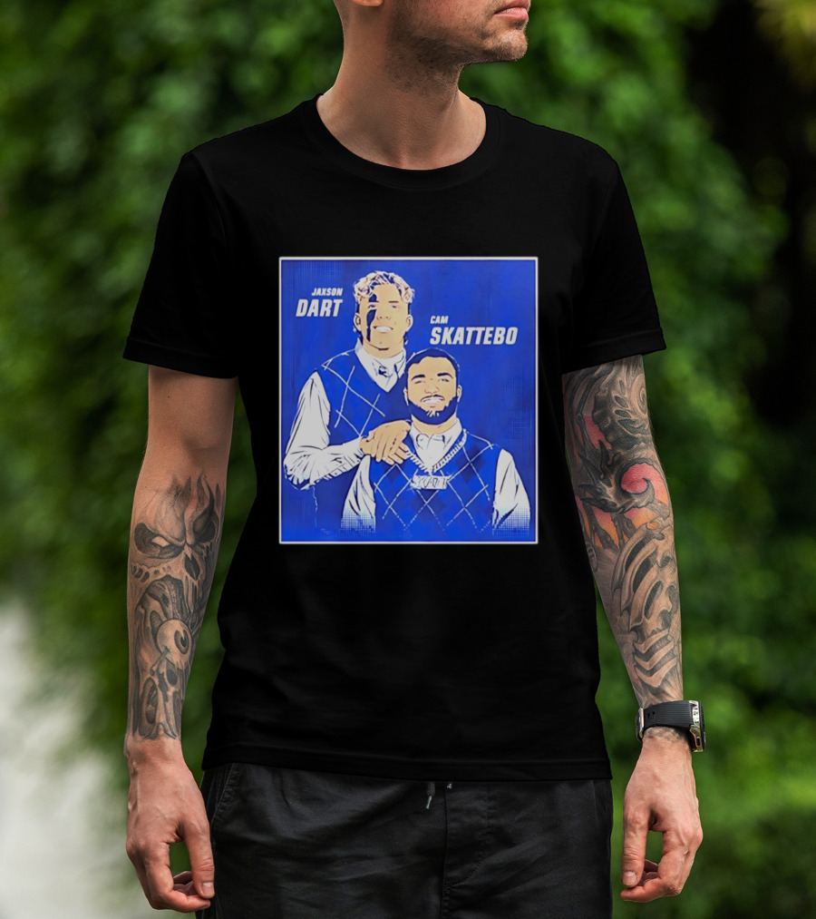 Jaxson Dart Cam Skattebo Step Brothers New York Giants Comedy T-Shirt