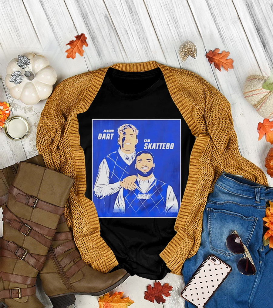 Jaxson Dart Cam Skattebo Step Brothers New York Giants Comedy T-Shirt