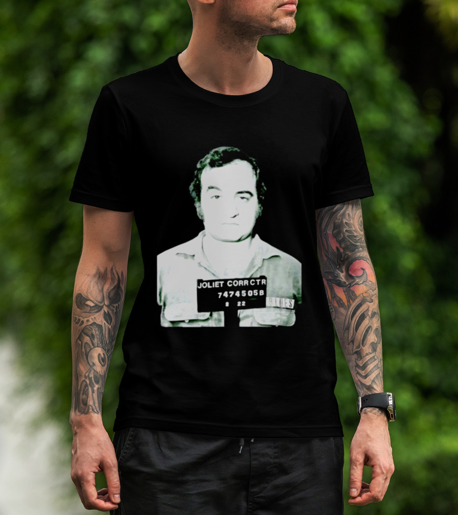 John Belushi Joliet Correctional Blues Shot 7474505B T-Shirt