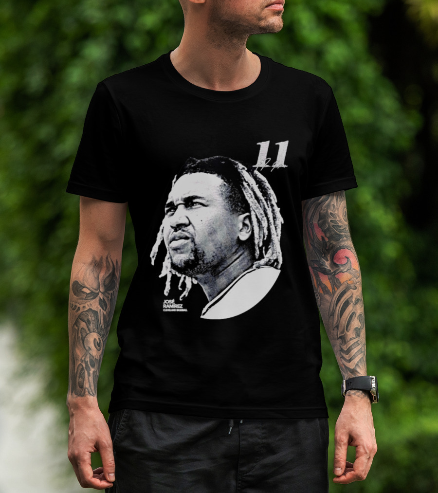 Jose Ramirez Cleveland Guardians 2026 Lineage Series 11 T-Shirt