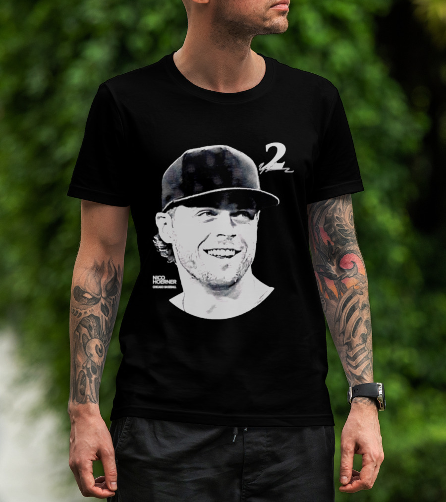 Chicago Cubs Nico Hoerner 2 MLB 2026 Lineage Series T-Shirt