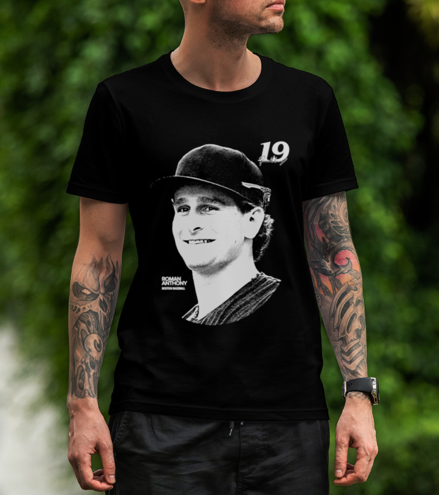 Roman Anthony 19 Boston Red Sox MLB 2026 Lineage Series T-Shirt