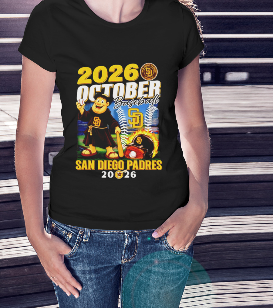 San Diego Padres 2026 October Baseball Postseason T-Shirt