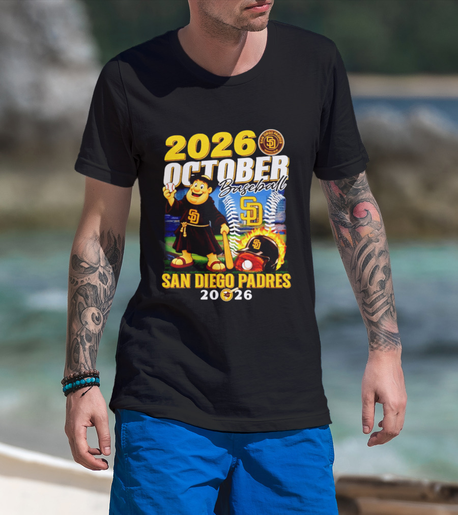 San Diego Padres 2026 October Baseball Postseason T-Shirt