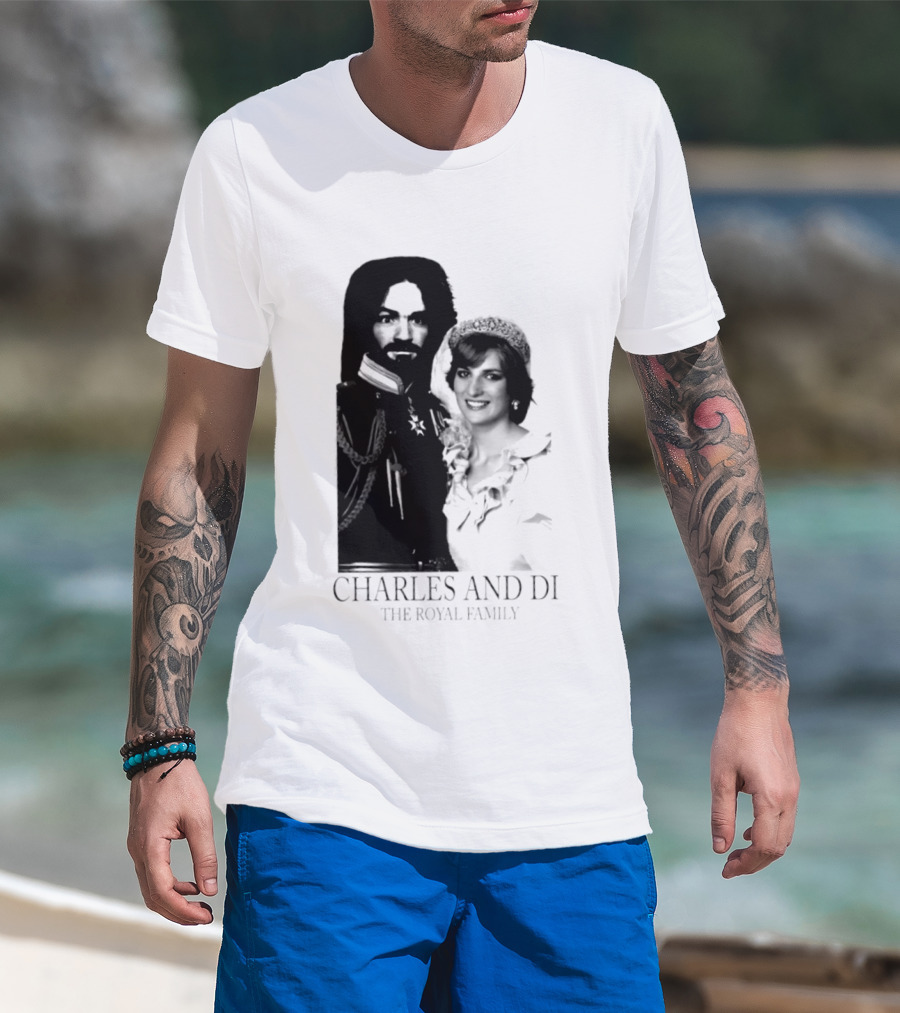 Charles Manson And Princess Diana Charles And Di The Royal Family T-Shirt