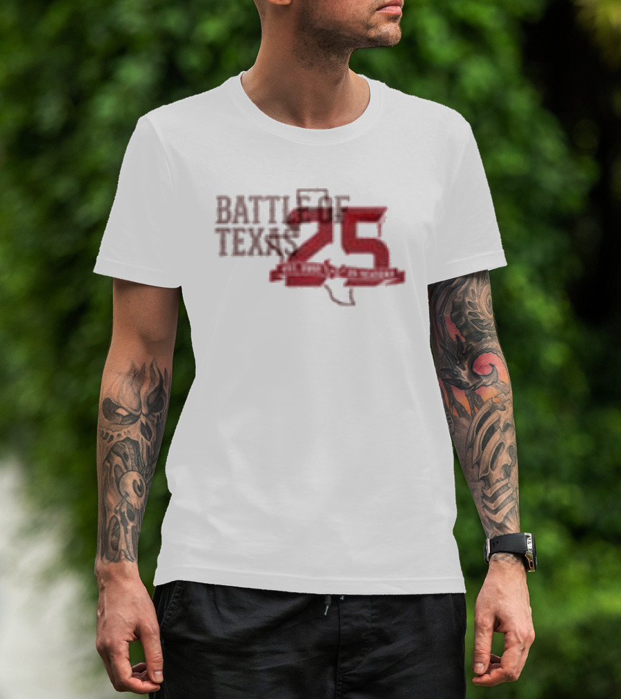 Dallas Cowboys Vs Houston Texans Battle Of Texas 25 Years Strong 2026 T-Shirt