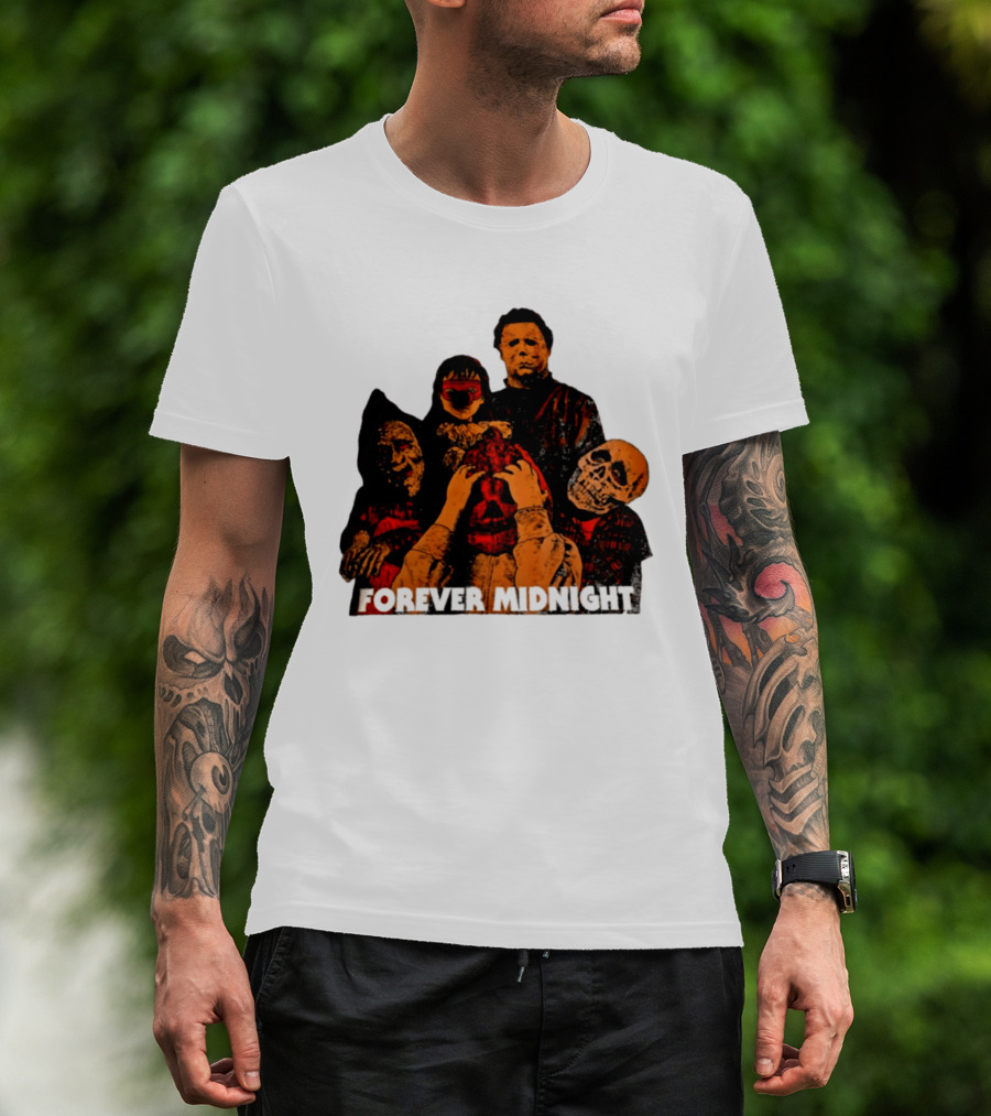 Forever Midnight Horror Icons Halloween Classic Characters T-Shirt