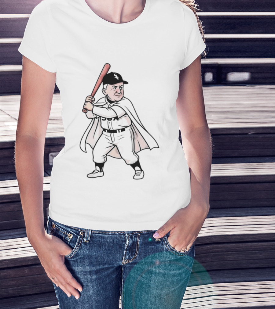 Pope Leo Swing Chicago White Sox 2026 Cartoon Baseball Player T-Shirt