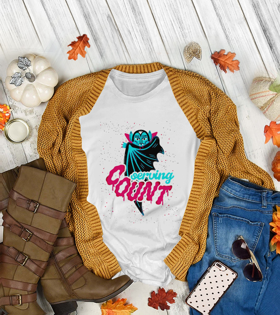 Serving Cunt Dracula Vampire Pastel Gothic Halloween T-Shirt