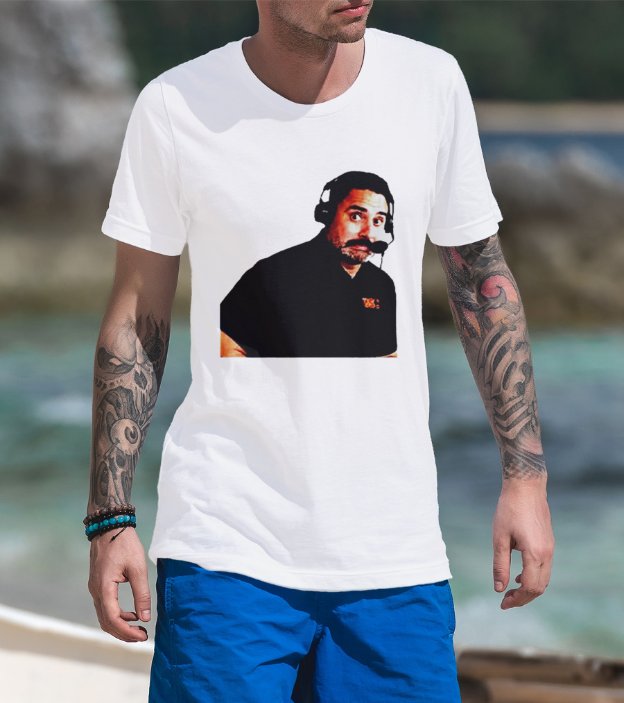 Steve Sarkisian Headset Shocked Longhorns Face Meme T-Shirt