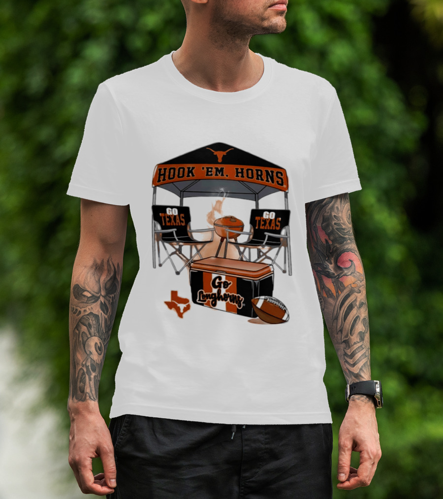 Texas Longhorns Hook 'Em Horns Go Texas 2026 NCAA Tailgater Hometown Football Fan Essentials T-Shirt