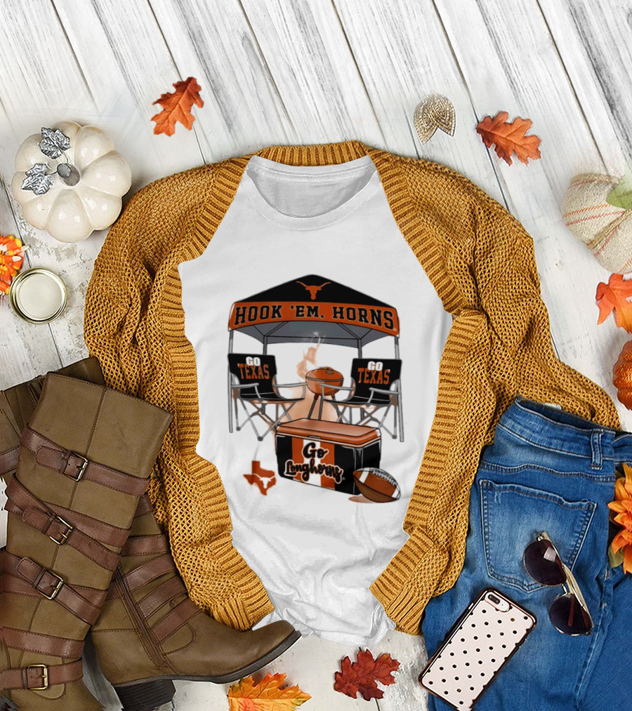 Texas Longhorns Hook 'Em Horns Go Texas 2026 NCAA Tailgater Hometown Football Fan Essentials T-Shirt