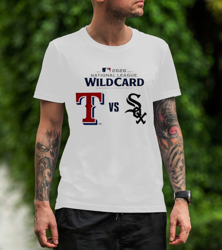 2026 MLB National League Wild Card Texas Rangers Vs Chicago White Sox T-Shirt