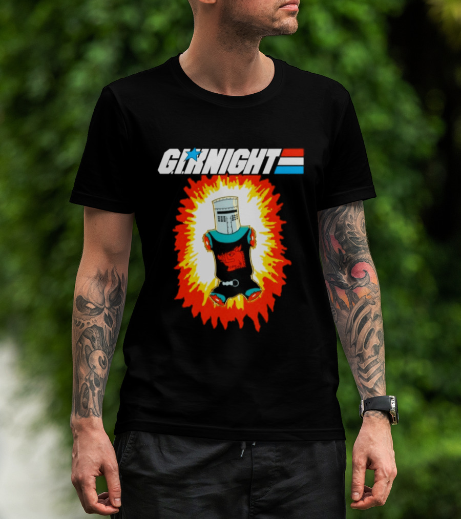 GI Night Black Knight Monty Python Exploding T-Shirt