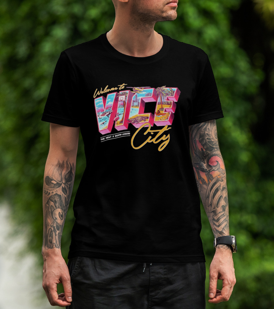 Welcome To Vice City The Heat & Duvin Leisure Miami GTA 6 T-Shirt