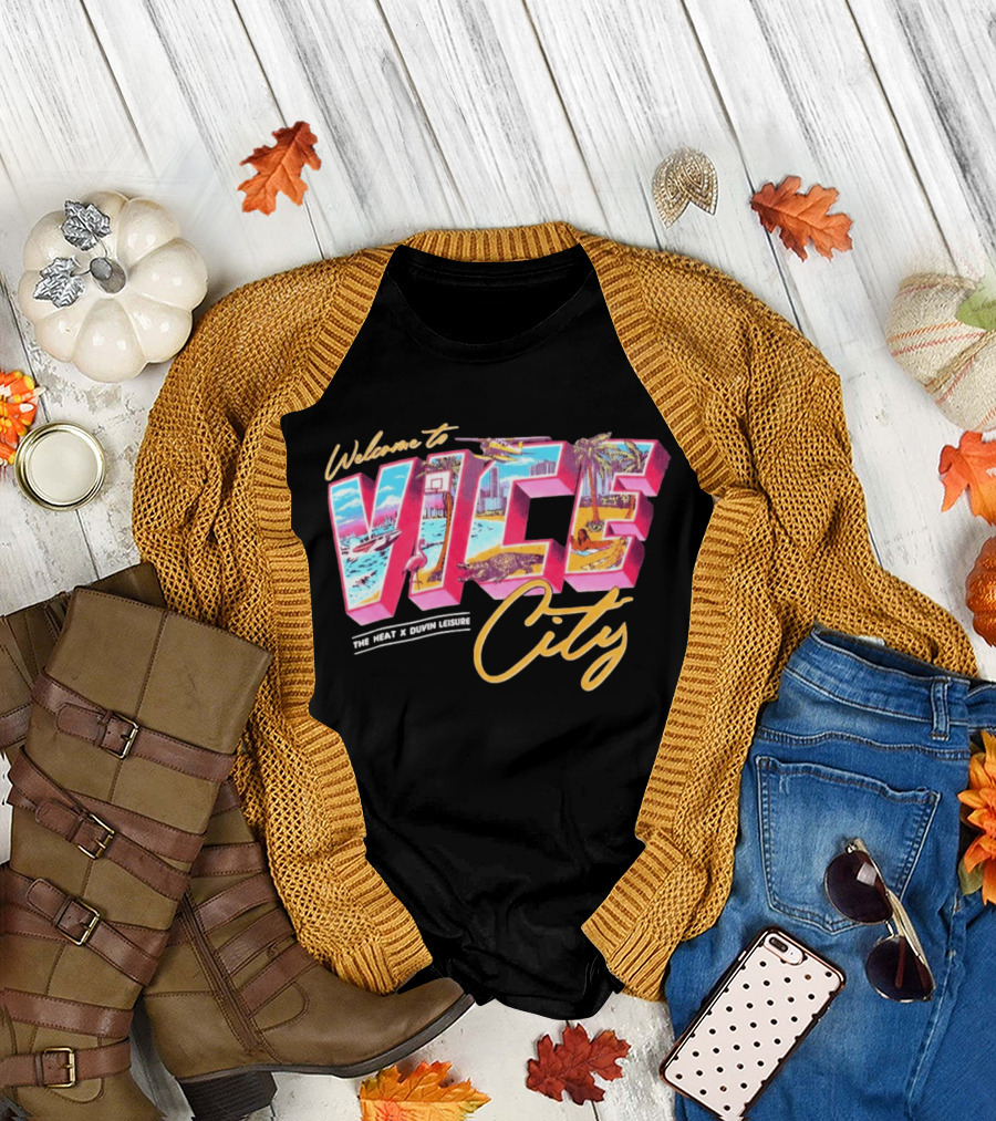 Welcome To Vice City The Heat & Duvin Leisure Miami GTA 6 T-Shirt