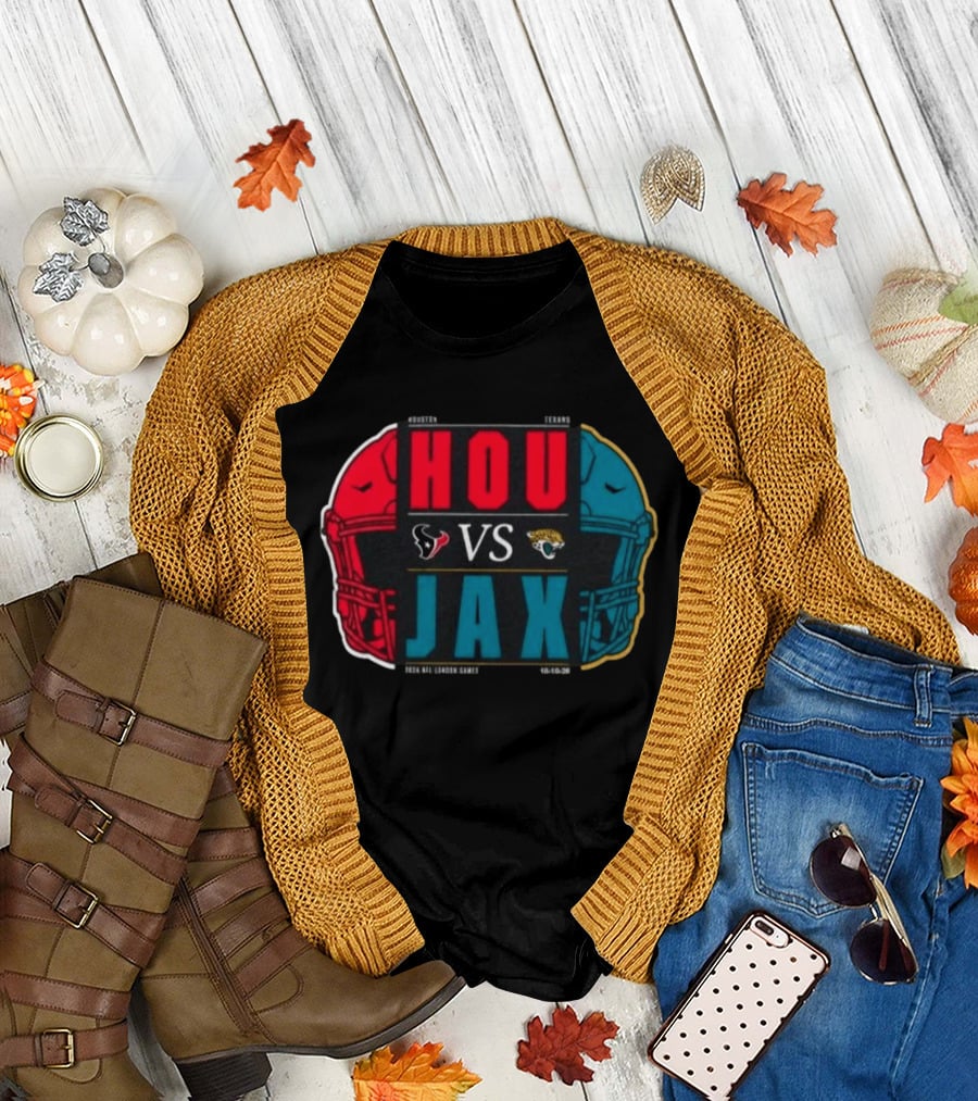 Houston Texans Vs Jacksonville Jaguars 2026 London International City Games Match Up T-Shirt