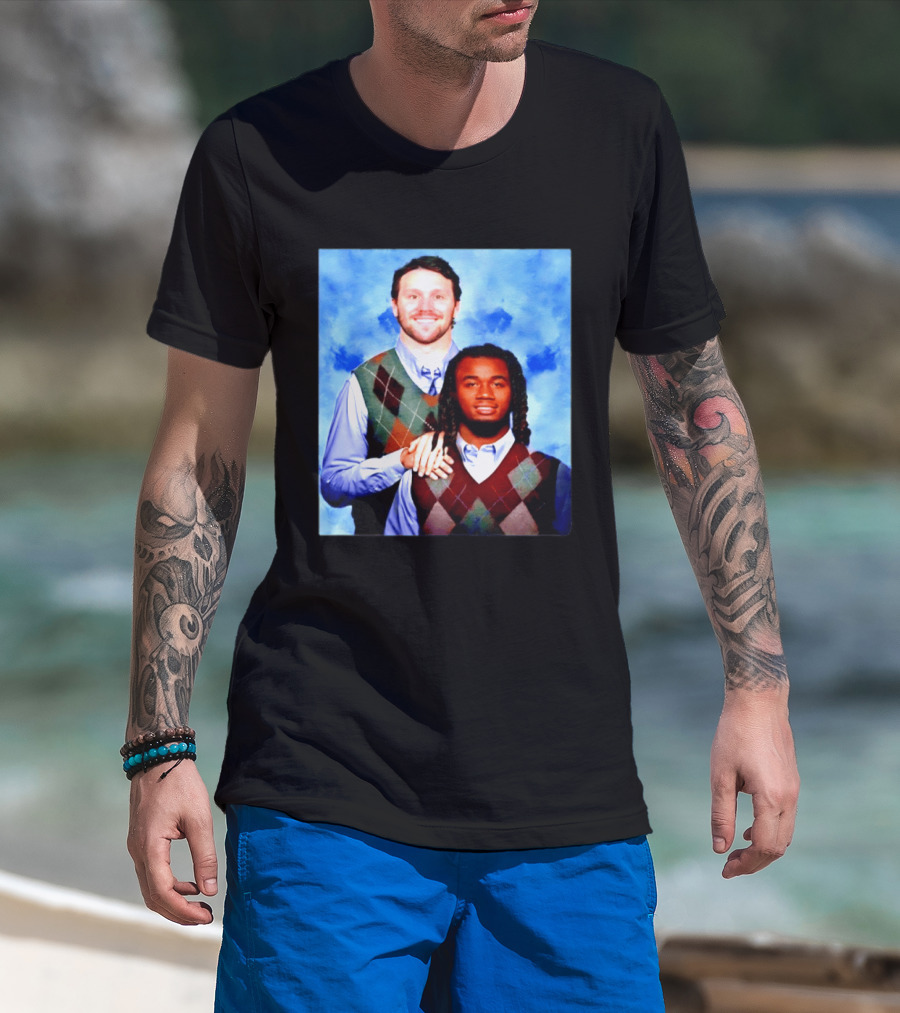 Josh Allen James Cook Buffalo Bills Step Brothers Meme Football Comedy T-Shirt