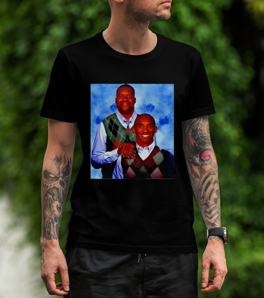 Shaquille O'Neal Kobe Bryant Step Brothers Meme Basketball T-Shirt