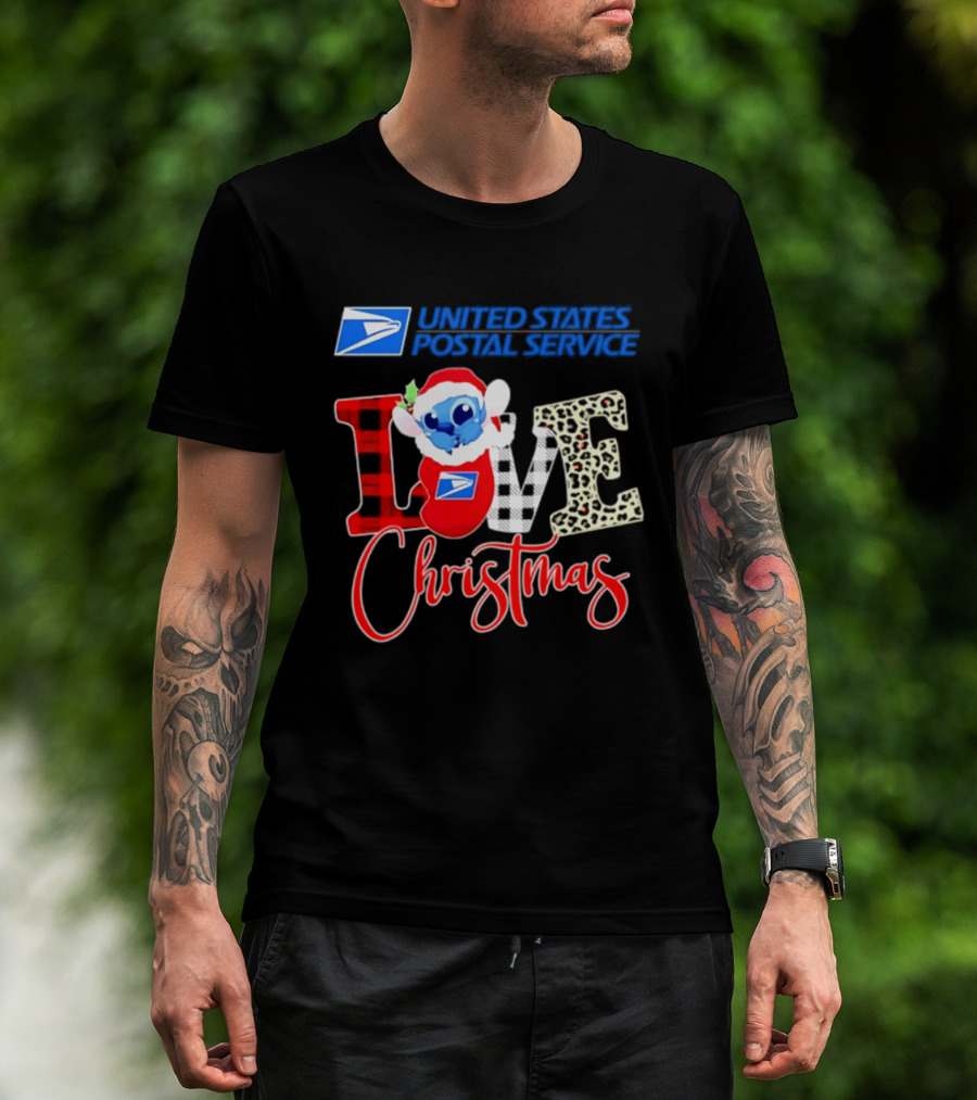 United States Postal Service Stitch Love Christmas 2026 Collaboration T-Shirt