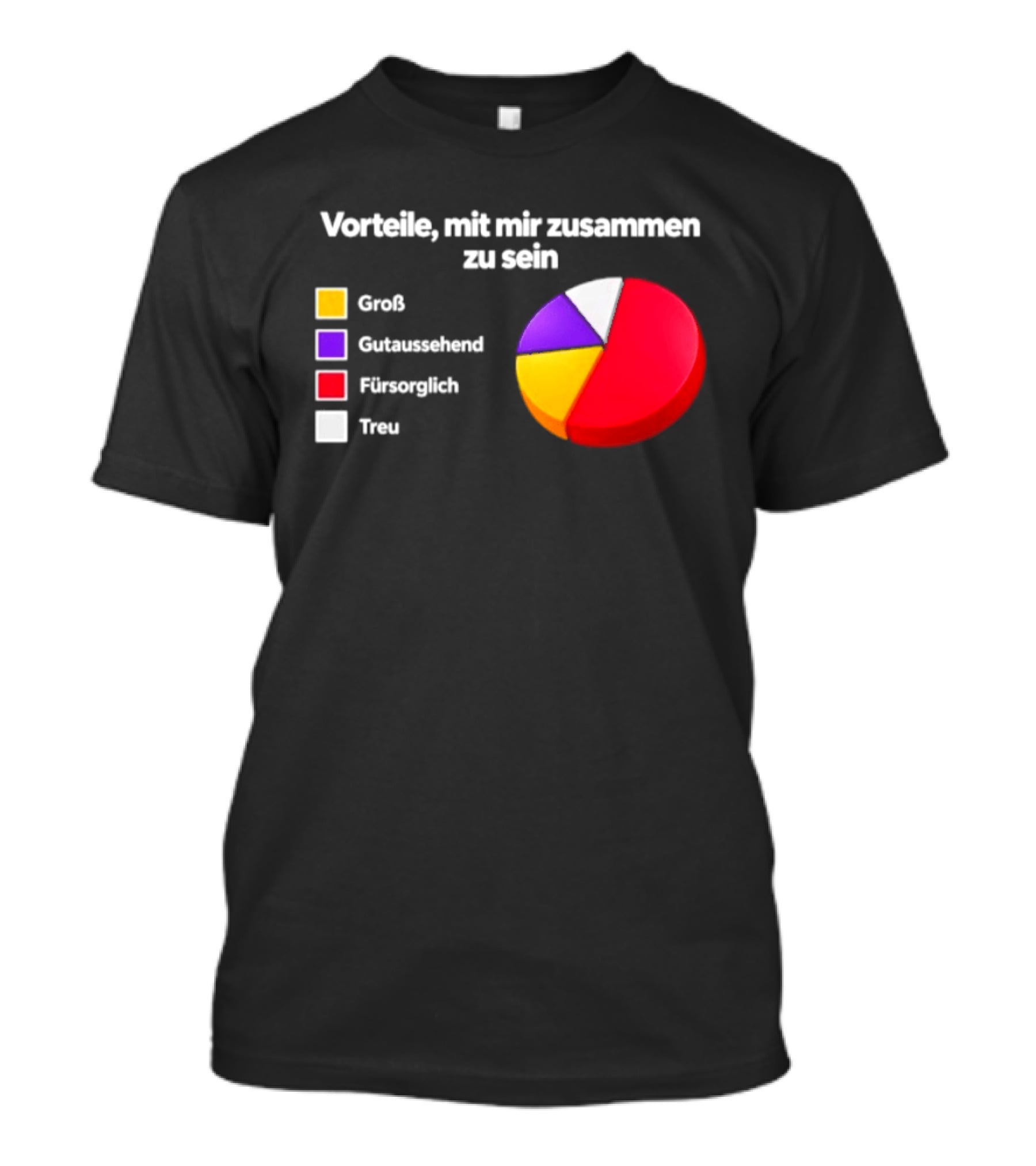 Vorteile Mit Mir Zusammen Zu Sein Grafik Groß Loyal Romantisch Abenteuerlustig T-Shirt