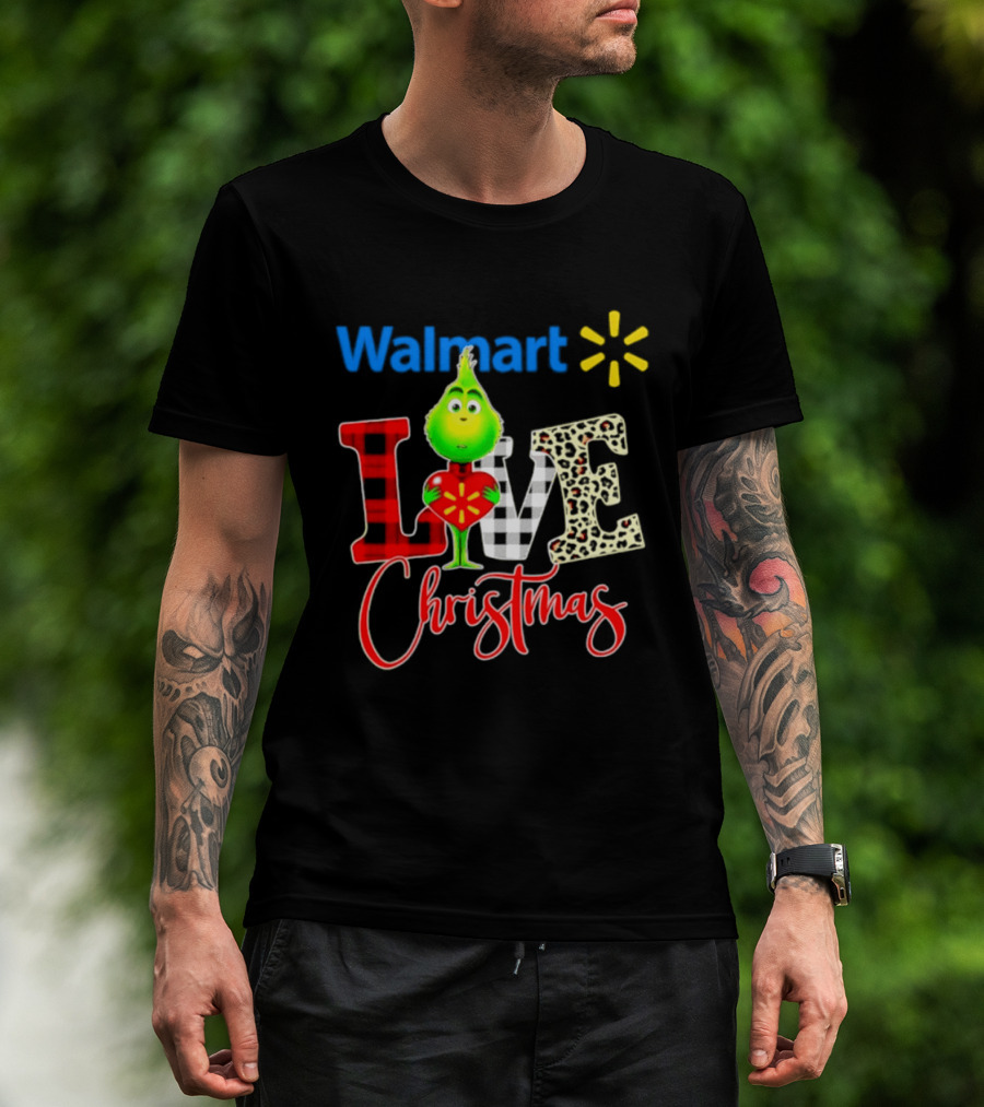 Walmart Grinch Love Christmas 2026 Cartoon T-Shirt