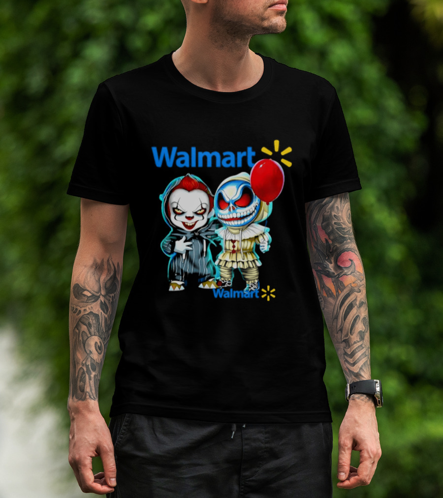 Walmart Pennywise Skellington 2026 Halloween Balloon Collaboration T-Shirt
