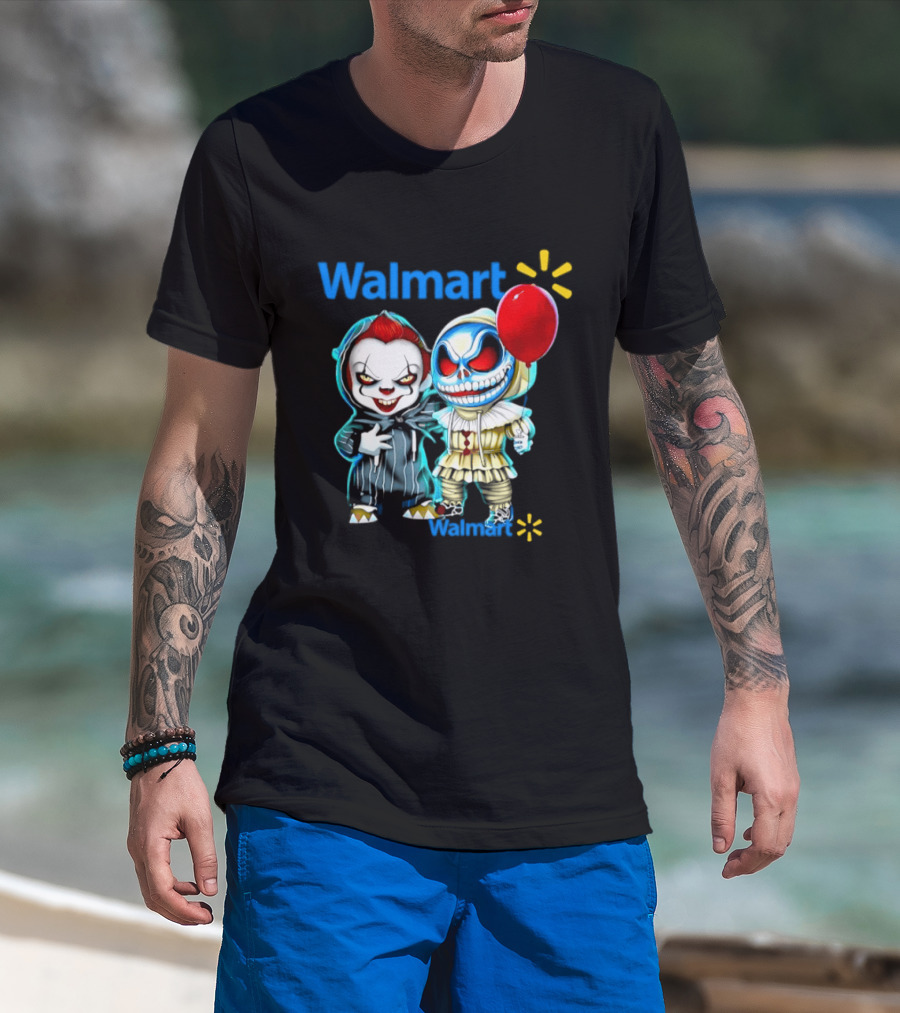 Walmart Pennywise Skellington 2026 Halloween Balloon Collaboration T-Shirt