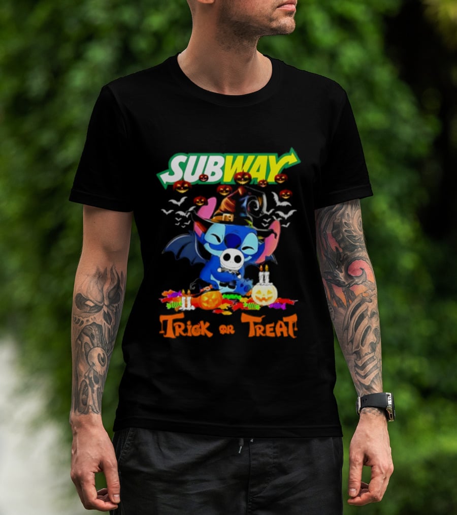 Subway Stitch Trick Or Treat Halloween 2026 T-Shirt