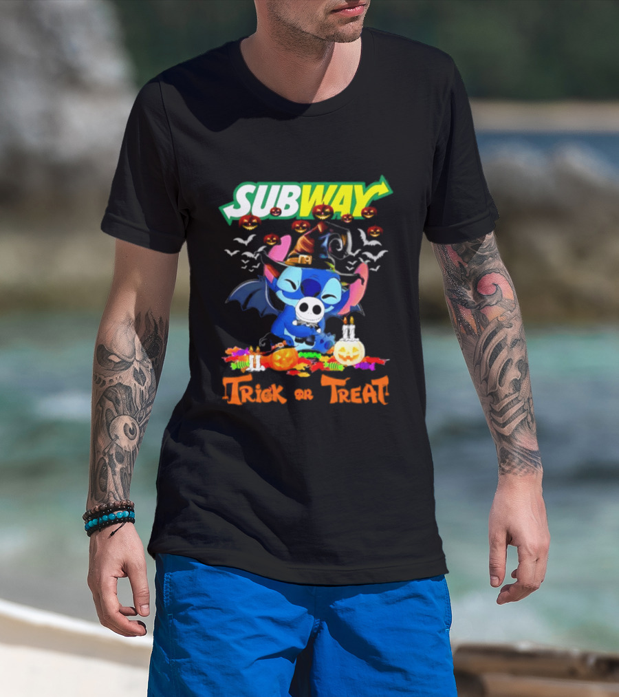 Subway Stitch Trick Or Treat Halloween 2026 T-Shirt