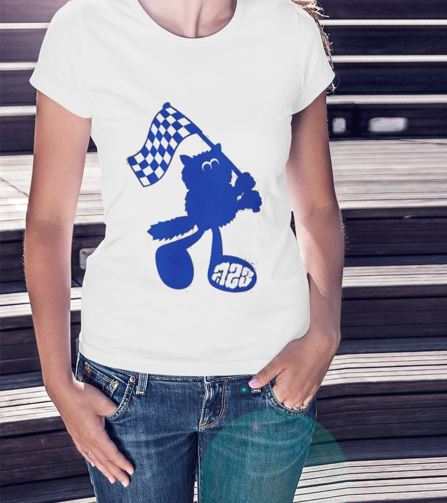 Alex Albon Quadrant Singapore Race Week Mascot 23 Checkered Flag T-Shirt