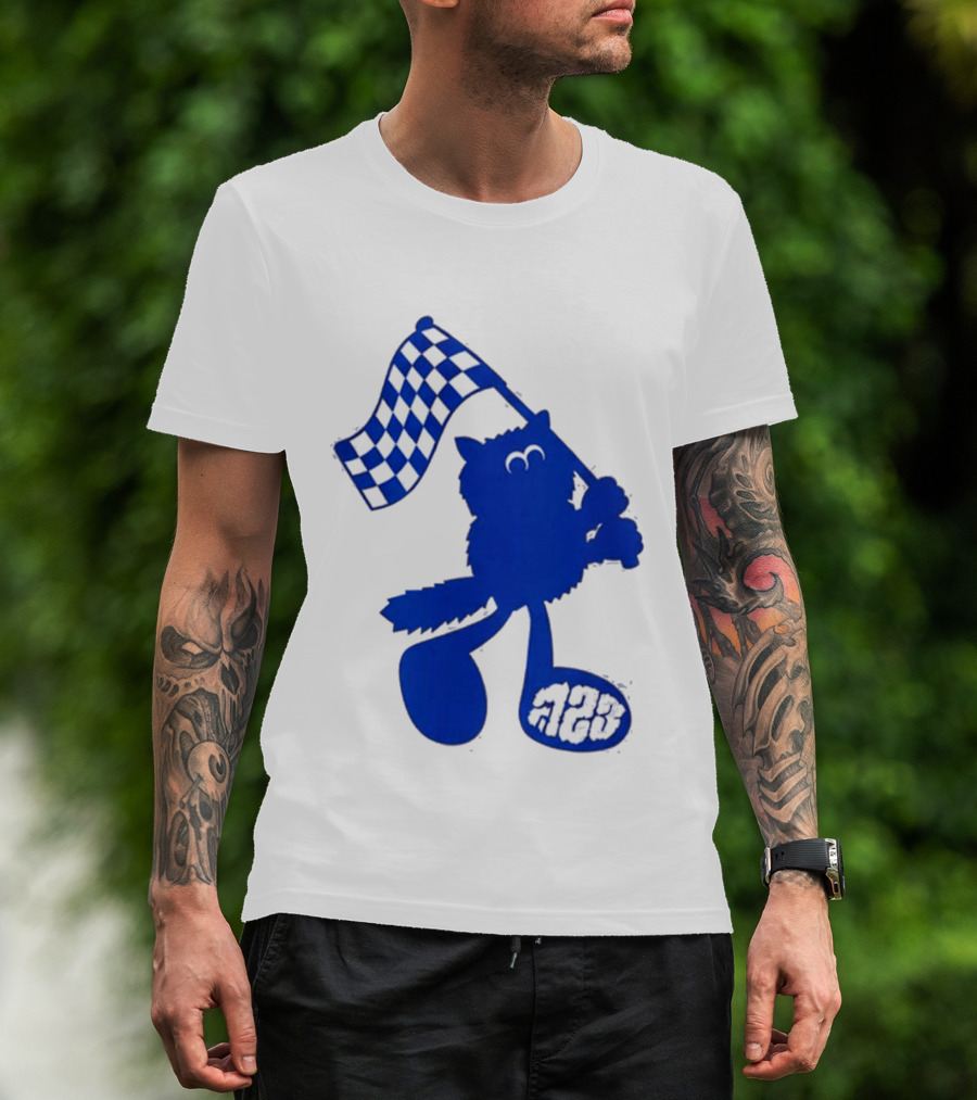 Alex Albon Quadrant Singapore Race Week Mascot 23 Checkered Flag T-Shirt