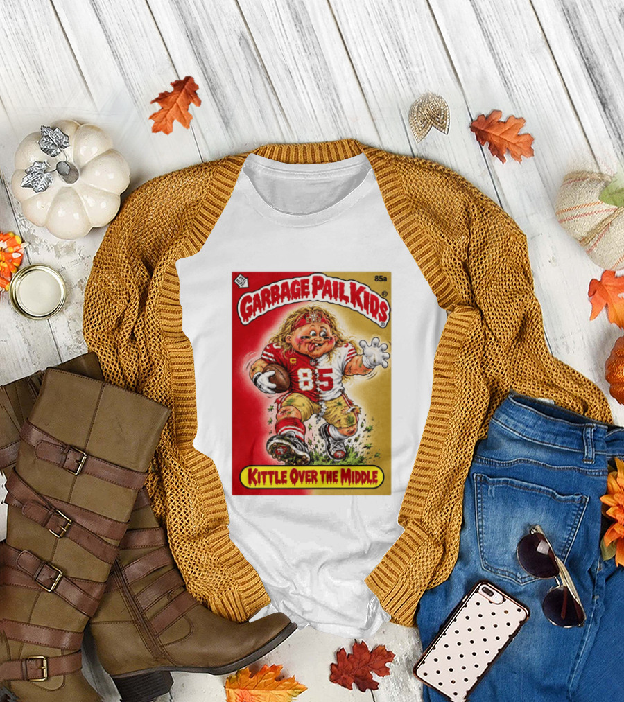 Garbage Pail Kids 85a Kittle Over The Middle San Francisco 49ers Football T-Shirt