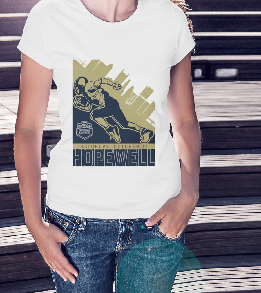 Hopewell Football Classic Saturday October 17 City Skyline T-Shirt