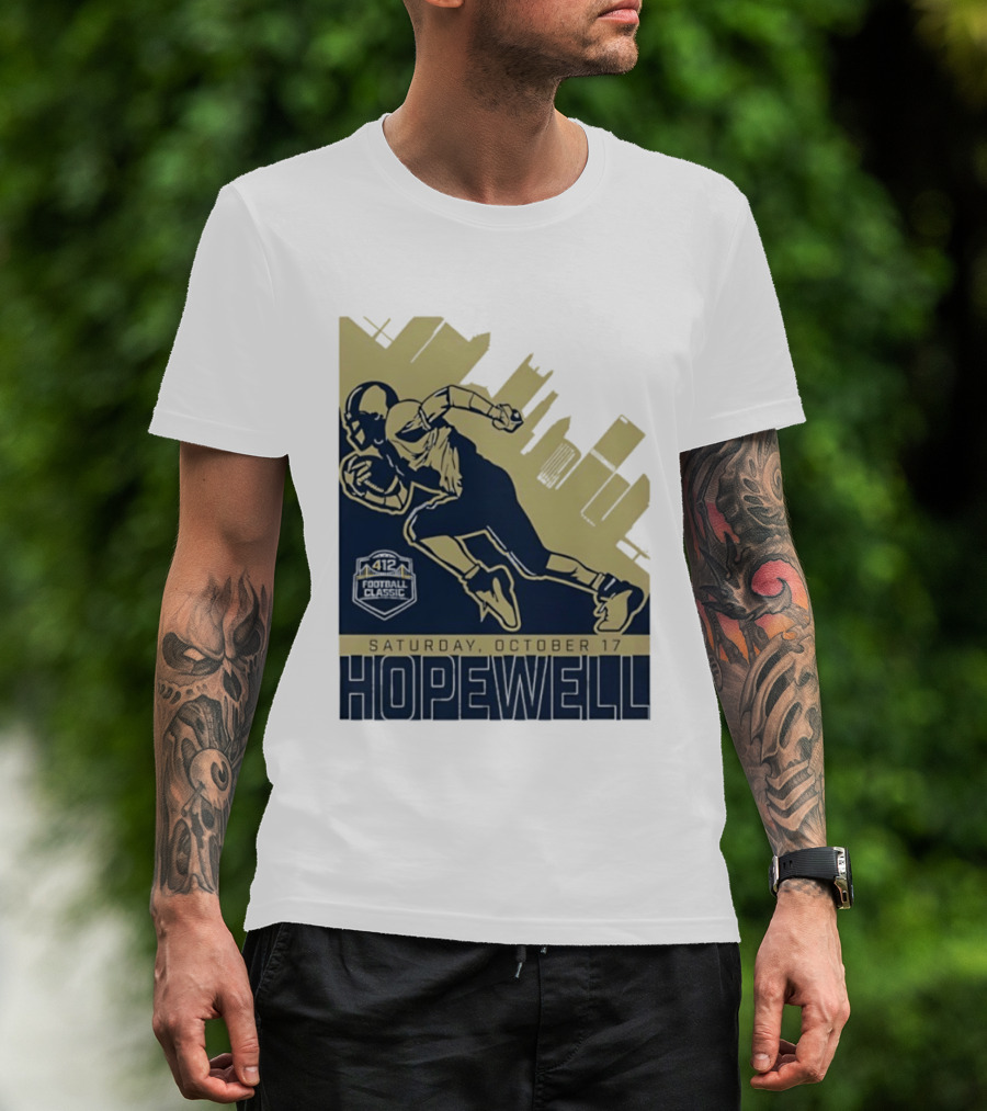 Hopewell Football Classic Saturday October 17 City Skyline T-Shirt