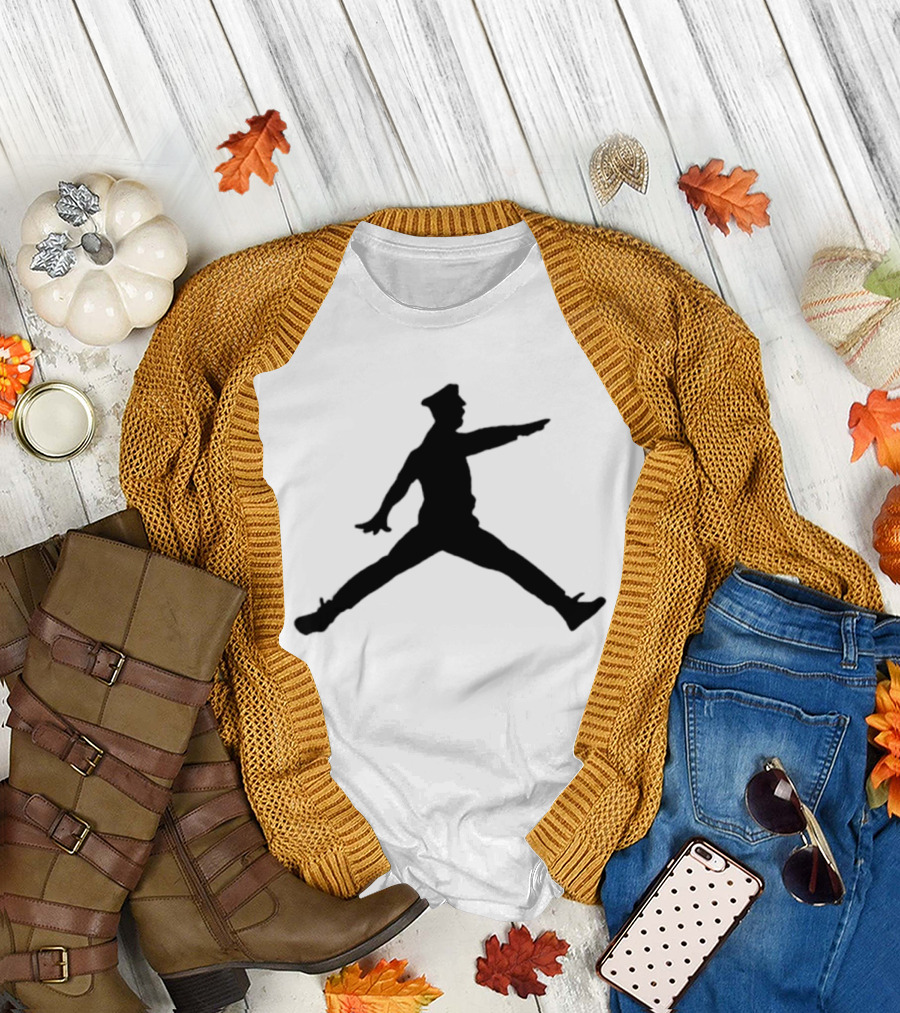 Police Officer Jumpman Figure T-Shirt
